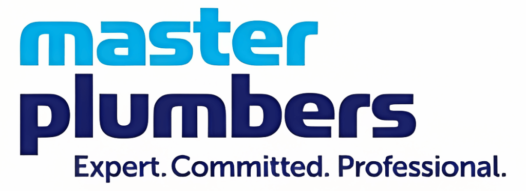 Logo of Master Plumbers complemented by the tagline Expert. Committed. Professional. Bay Plumbing and Drainage are certified Master Plumbers