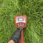 CCTV drain locator identifying underground sewer pipe position during inspection in Newtown Geelong VIC